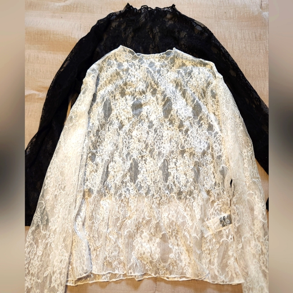 *2 pack* Shein long sleeve lace tops